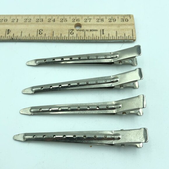 Lot of Vintage Metal Hair Stylists Clips - Picture 7 of 8